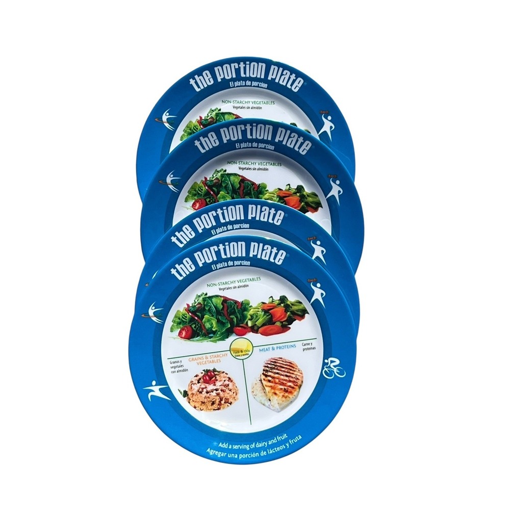 Portion Eating Control Plates Choose MyPlate Teens & Adults 4-Pack - Picture 2 of 3